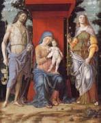 Andrea Mantegna The Virgin and Child with the Magadalen and Saint John the Baptist oil painting on canvas